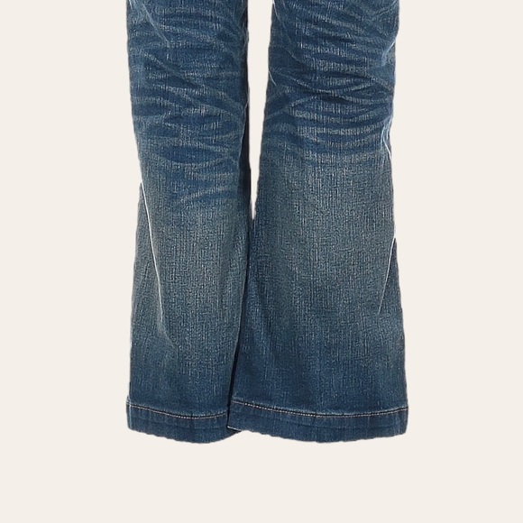 Rivet & Thread Madewell Wide Leg Crop Jeans Size 27 Blue High Rise Patch Pocket - Picture 7 of 11